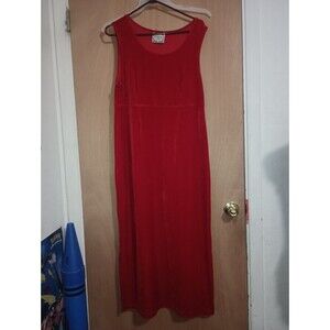 Vintage Dressing Clue  Women's Red Dress - Size Medium